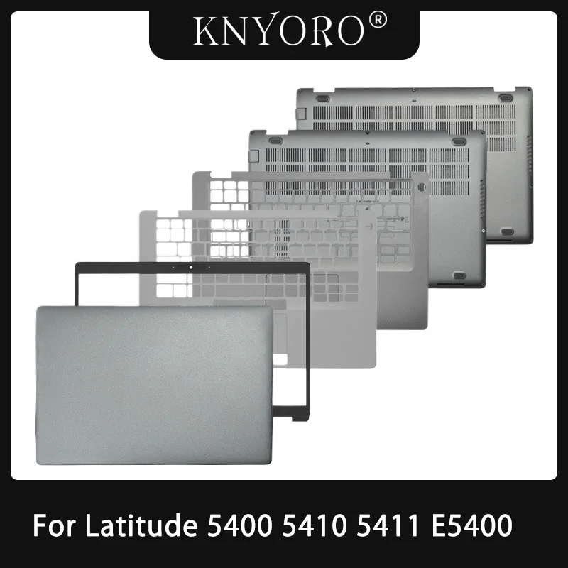 New For Latitude 5400 5410 5411 E5400 Laptop LCD Back Cover Front Bezel Frame Palmrest Top Case Bottom Shell Silver Housing Case