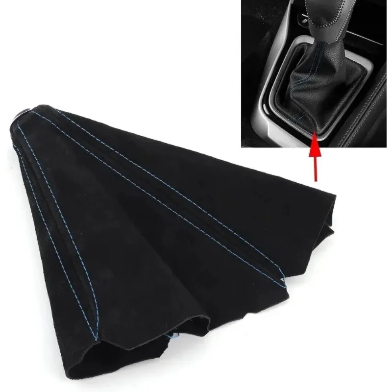 Car Gear Shift Knob Flocking Cover Universal Shifter Boot Dust Cover Suede Waterproof Decorate Car Interior 1pcs
