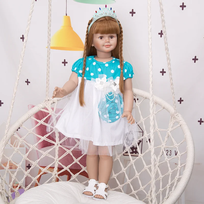 

30 Inch Rebirth Doll Imitation Baby Full Silicone Baby Doll Accessories for Boys and Girls