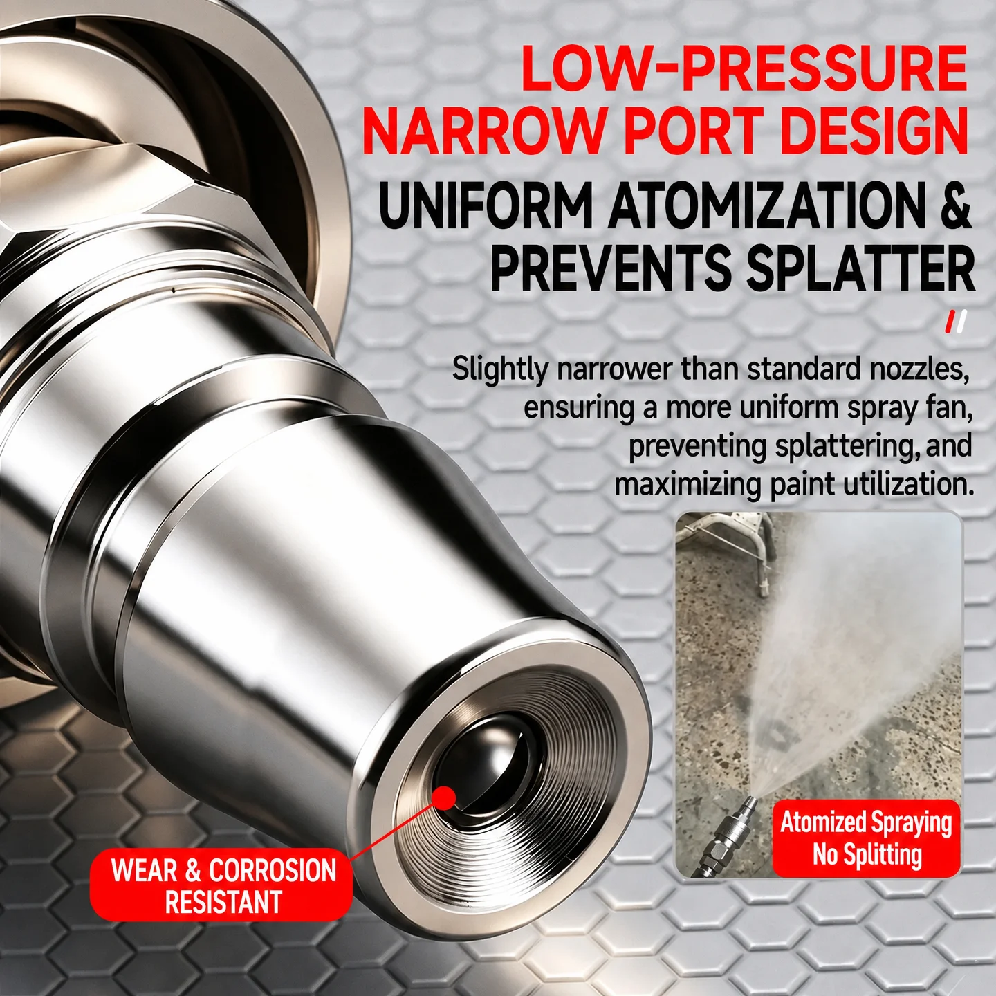 Stainless Steel Quick Connect Spray Tip High Pressure Atomizing Airless Paint Sprayer Nozzle Universal Replacement Accessories