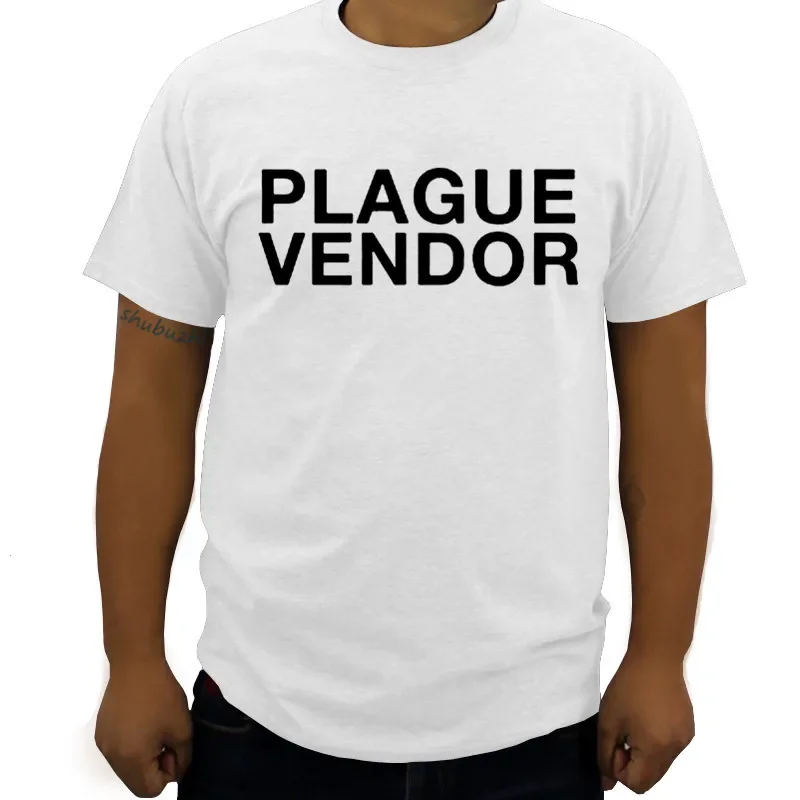 plague vendor t shirt mens summer top tees man cotton tshirt bigger size summer style tops