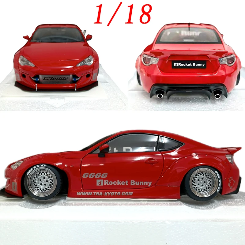 

AUTOart Diecast 1/18 Scale Toyota Model Car Toyota 86 Play Vehicles Rocket Bunny LBWK Toys for Boys Gift Original Box