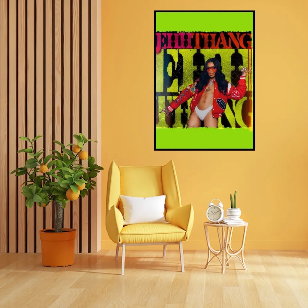 Rapper Glorilla Ehhthang Ehhthang Poster Prints Wall Painting Bedroom Living Room Decoration Office Home