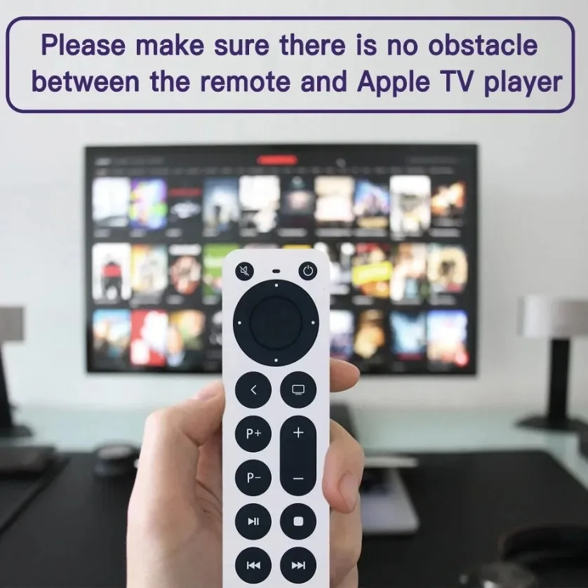 Replacement TV Remote (No Voice) for Apple TV 4K/Gen 1 2 3 4/ HD A2843 A2737 A2169 A1842 A1625 A1427 A1469 A1378 A1218
