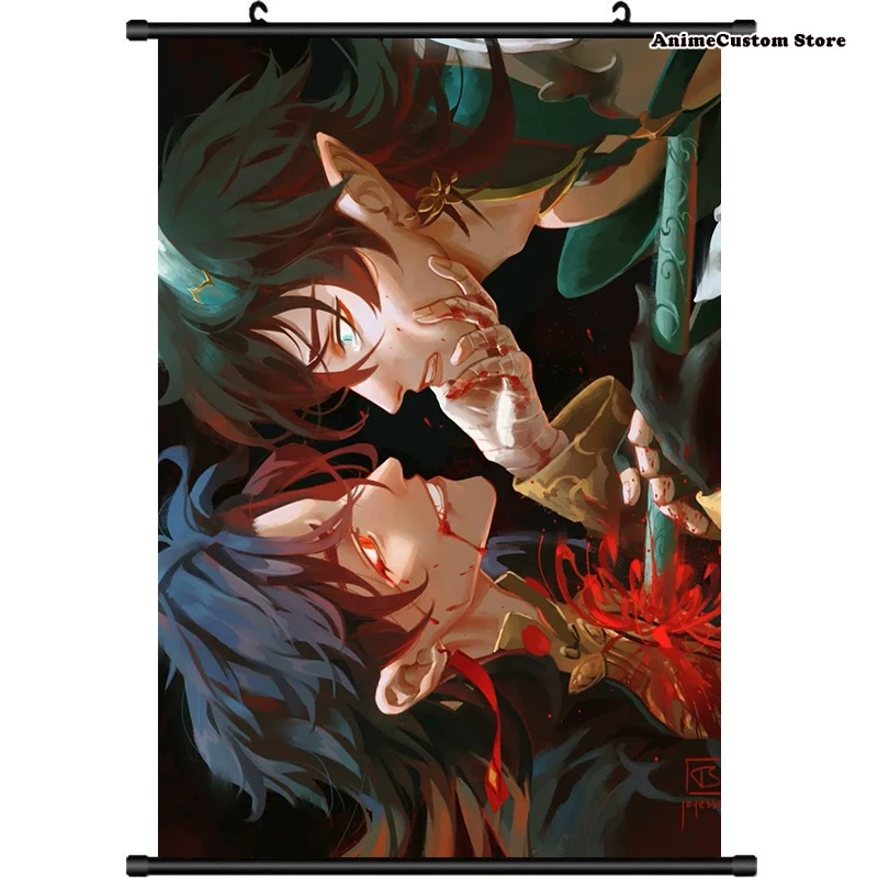 Anime Ren Blade Honkai: Star Rail Cosplay HD Wall Scroll Roll Painting Poster Hanging Picture Poster Home Decor Game Xmas Gift