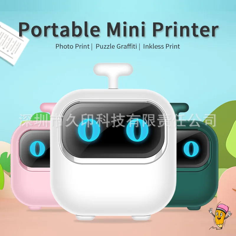 

Customized-Border Label Small Portable Wireless Thermal Photo Printer Pocket Student Label Printer