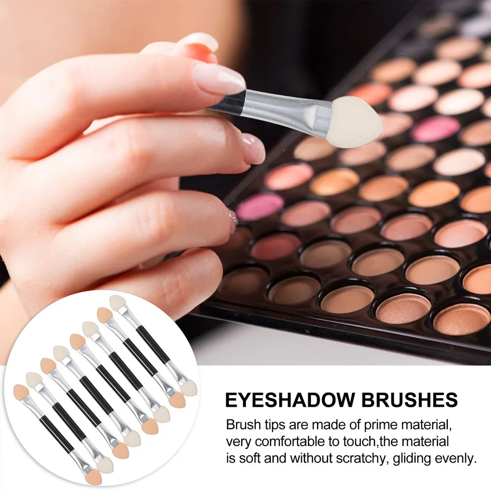 Juego de 30 Uds de herramientas de maquillaje de ojos de doble cara, herramientas de maquillaje de sombra de ojos para mujeres, aplicadores de viaje, palos de sombra de ojos