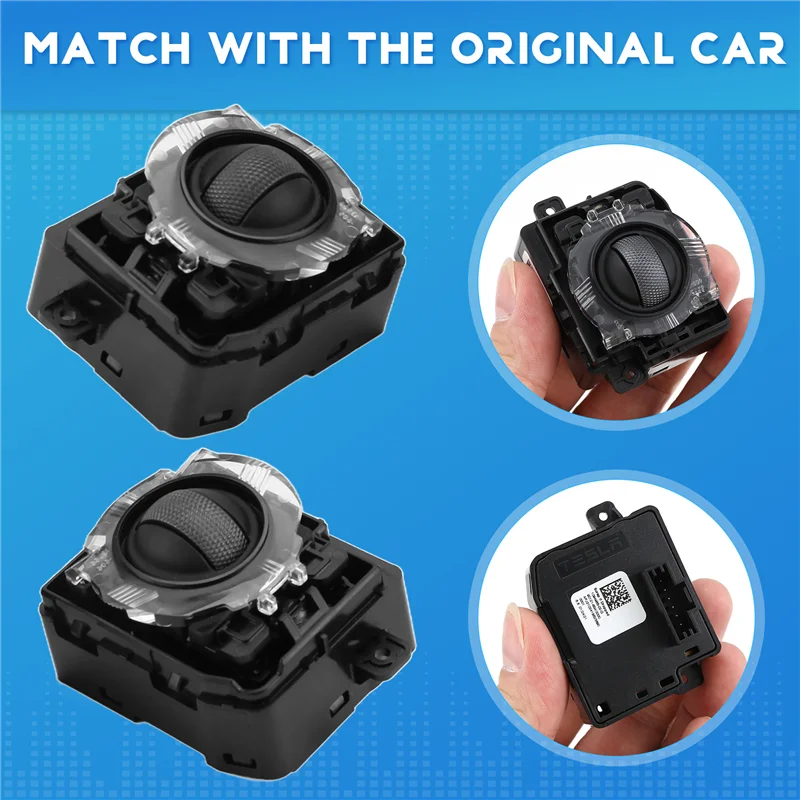 عجلة توجيه سيارة الكرة مقبض حجم تعديل التبديل 1094965 1094966 ل تسلا نموذج 3 2015-2019 زر متعدد الوظائف #3