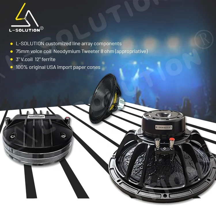 Full Set Outdoor DJ PA System For Concerts 2-Set Audio Center Speaker Professional Sound System