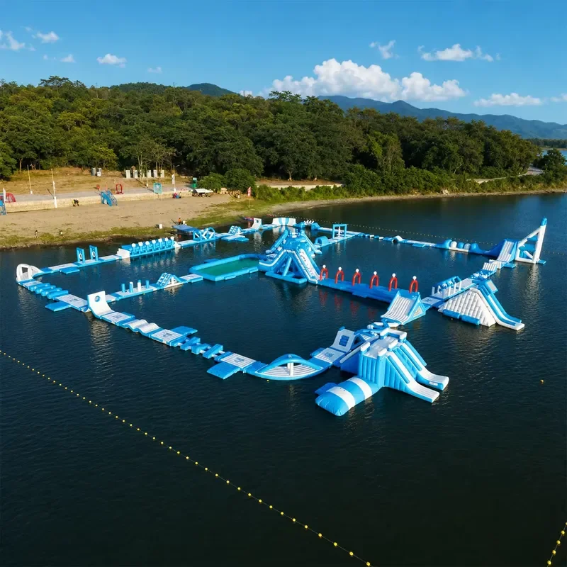 High-ROI Summer Commercial Water Floating Obstacle Course, Inflatable Floating Water Park, Inflatable Floating Aqua Park