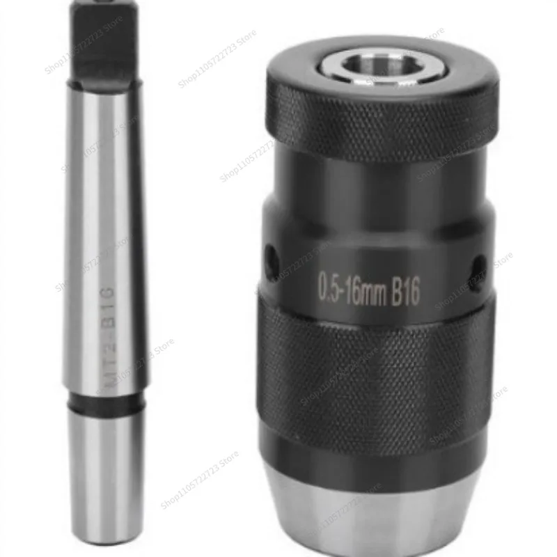 For Drill Chuck + MT2-B16 Taper Shank Self-tightening Drill Chuck 0.5-16 B16 + MT2-B16