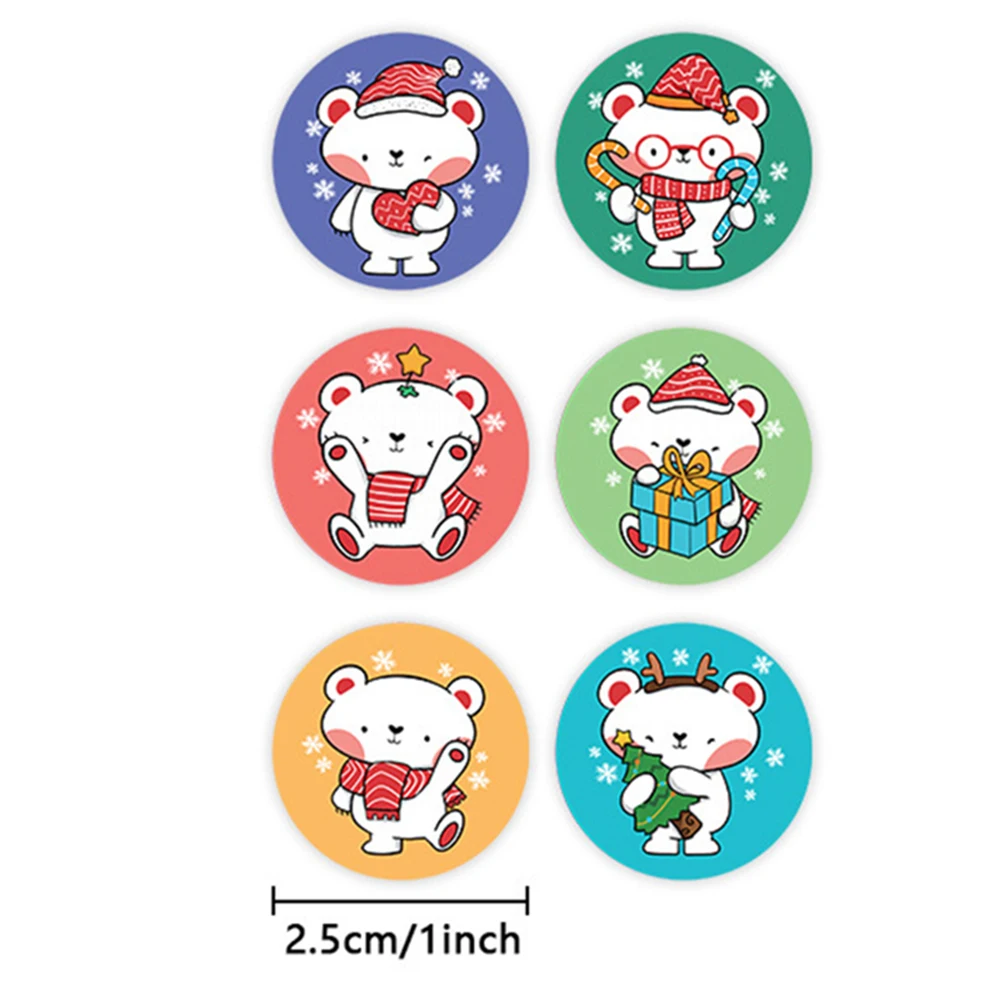 50-500pcs Cute Cartoon Stickers 1inch Children Reward Label Encouragement Scrapbooking Decoration Stationery Sticker