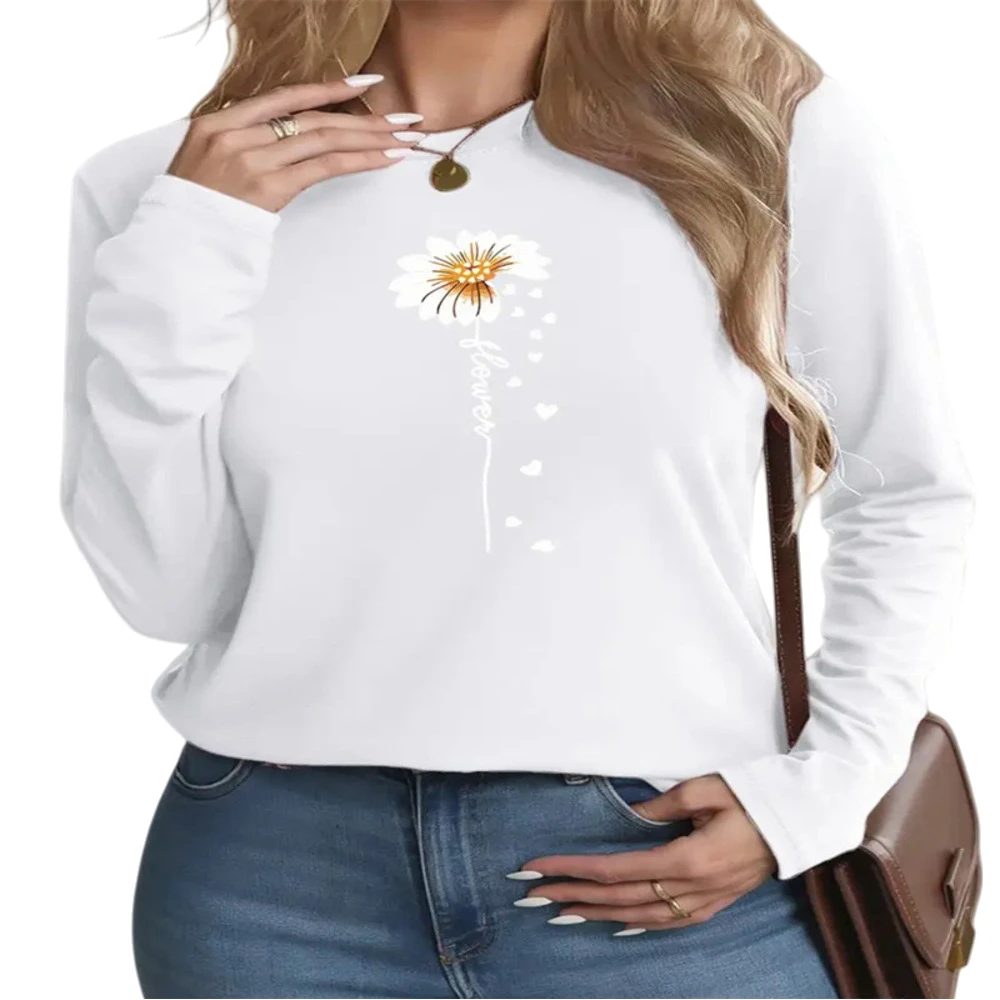 

Vacation casual short sleeve top with round neck and mother print for daily holiday club home wear all seasons