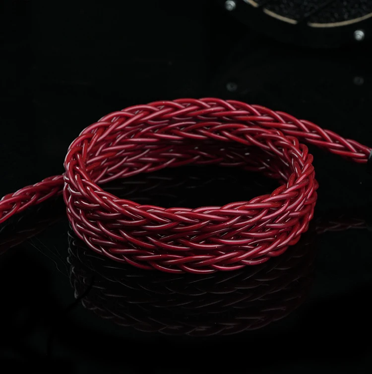 GYVIISI GVS-39 Red Maple Furukawa Kupferlegierung IEM HiFi Upgrade-Kabel 3,5/2,5/4,4 mm symmetrisch MMCX 0,78 mm 2PIN für Moondrop Aria – Detail 7