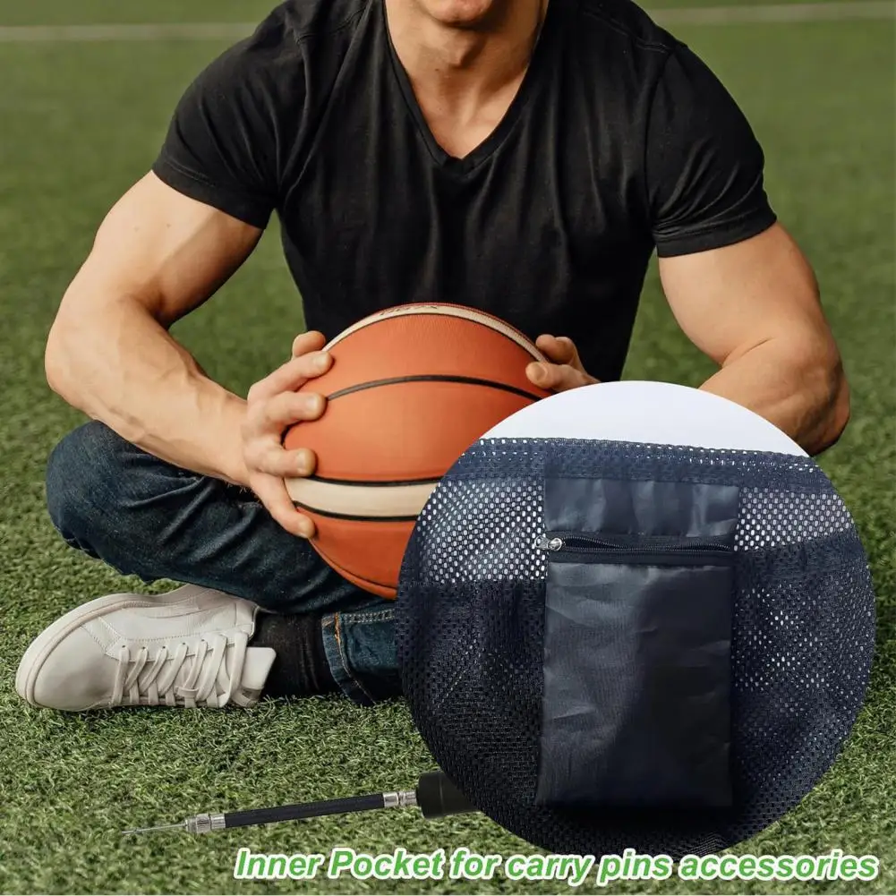 Drawstring Ball Net Bag, Large Capacity Sports Bag Made Of Nylon Mesh For Ventilation And Durability During Sports
