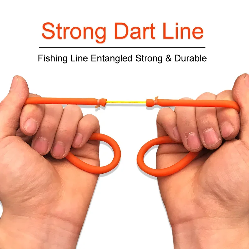 Fish Dragging Rubber Band 3/6pcs 3060 Shooting entertainment Catapult elastic belt Fish Dart Hunting Outdoor Boy Girl Games