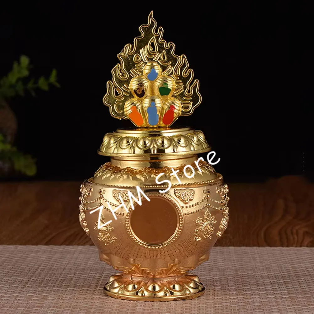 

Буддийская статуэтка Восемь благоприятных бутылок из металла