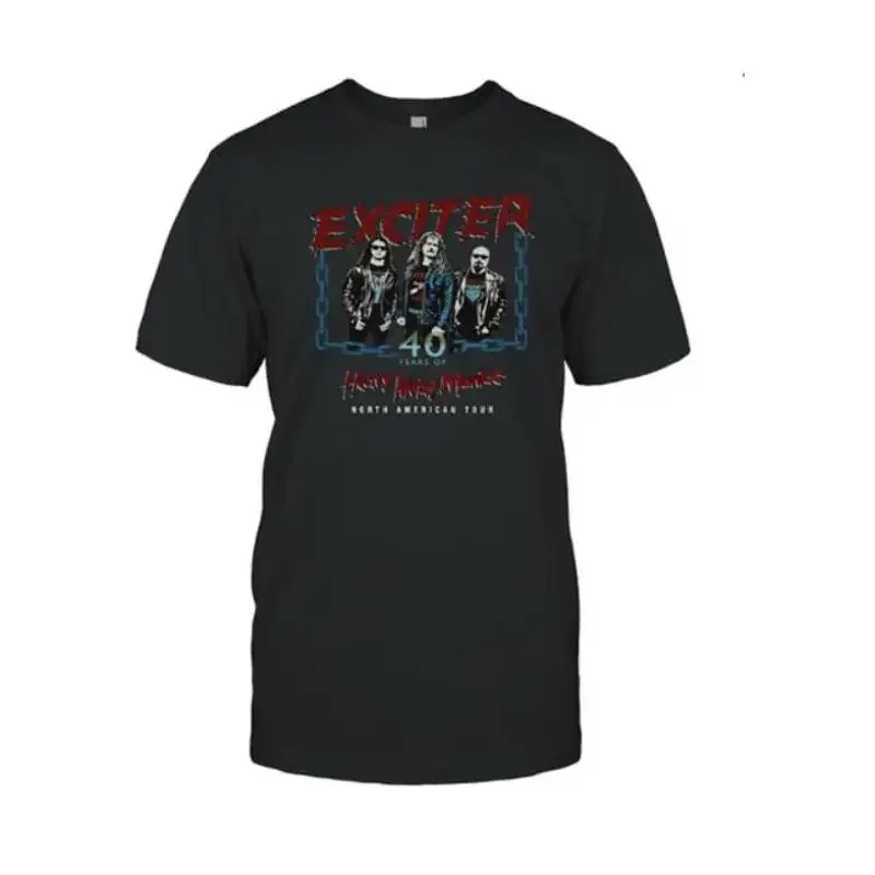 Exciter 40 years of Heavy Metal Maniac Tour T Shirt Band Fan