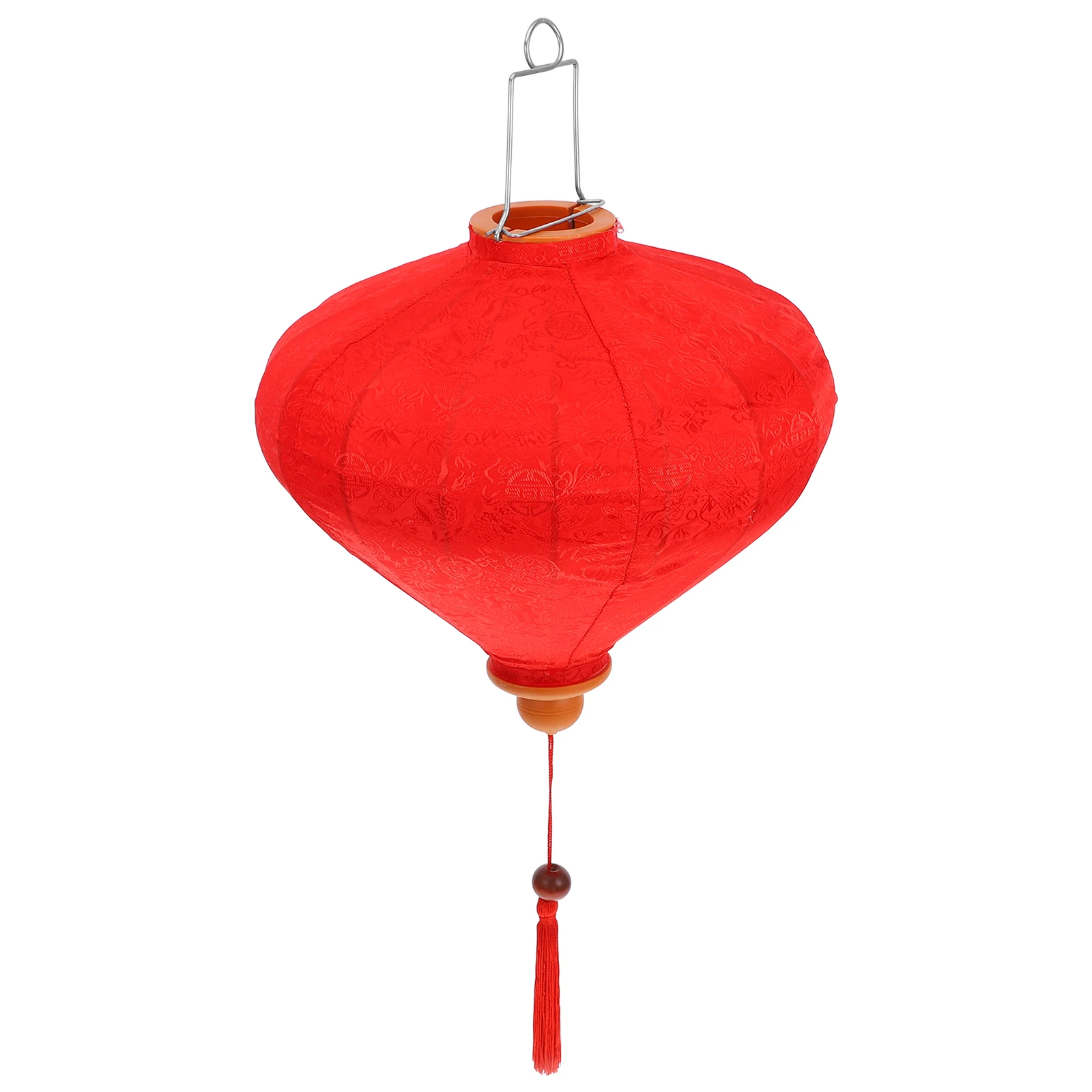 

1pc Diamond Lampshade Lanterns Silk Lunar New Year Decorations Durable Hanging Vietnamese Outdoor Party Wedding Festivals Solar