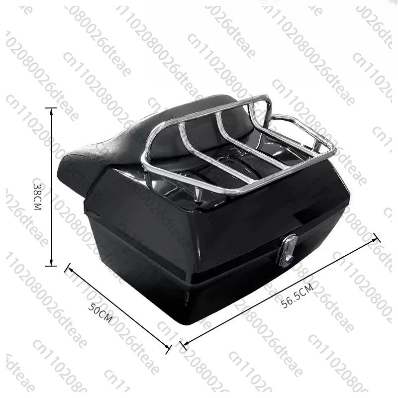 Large Capacity Moto Rear Trunk Box Stable Installation Safety Storage Helmet Box