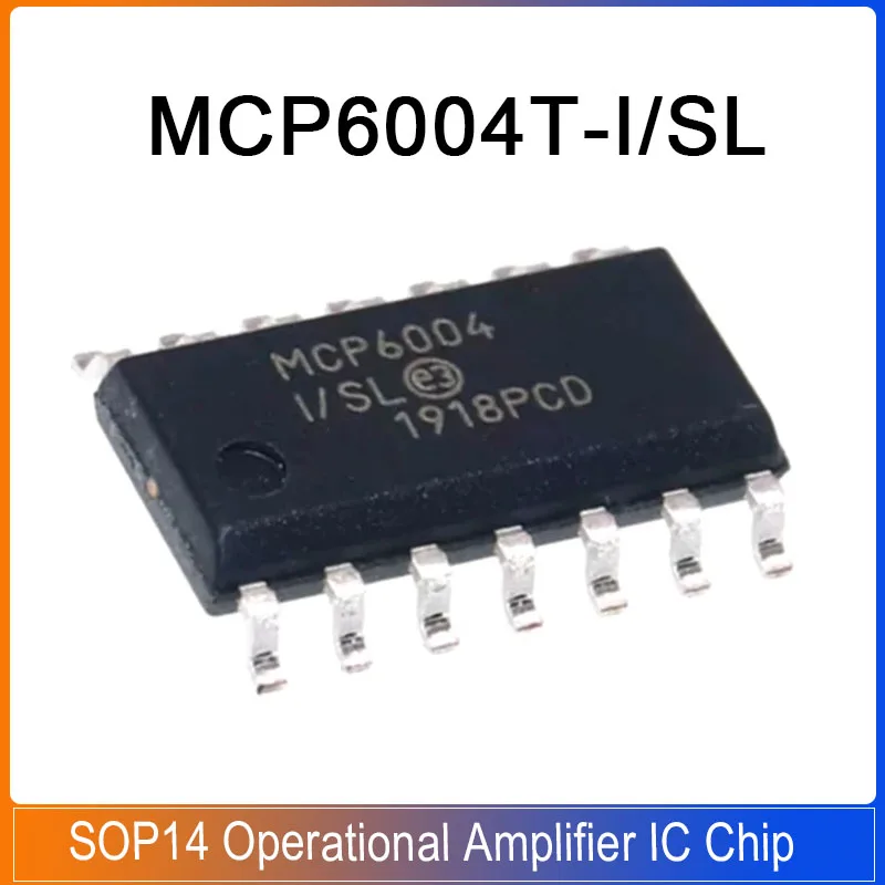 1/10pcs MCP6004T-I/SL SOP-14 MCP6004 SOP14 Operational Amplifier IC New Original Chip IC