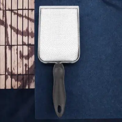 

1Pcs Stainless Steel Reptile Sand Shovel Ergonomic Handle Filtering Mesh for Cleaning Spider Snake Tortoise Lizard Substrate