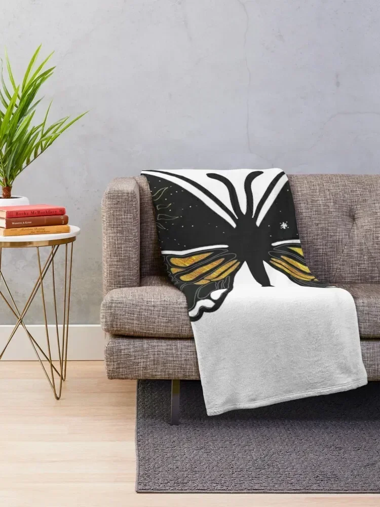 Monarch Butterfly Throw Blanket Camping Shaggy manga Blankets