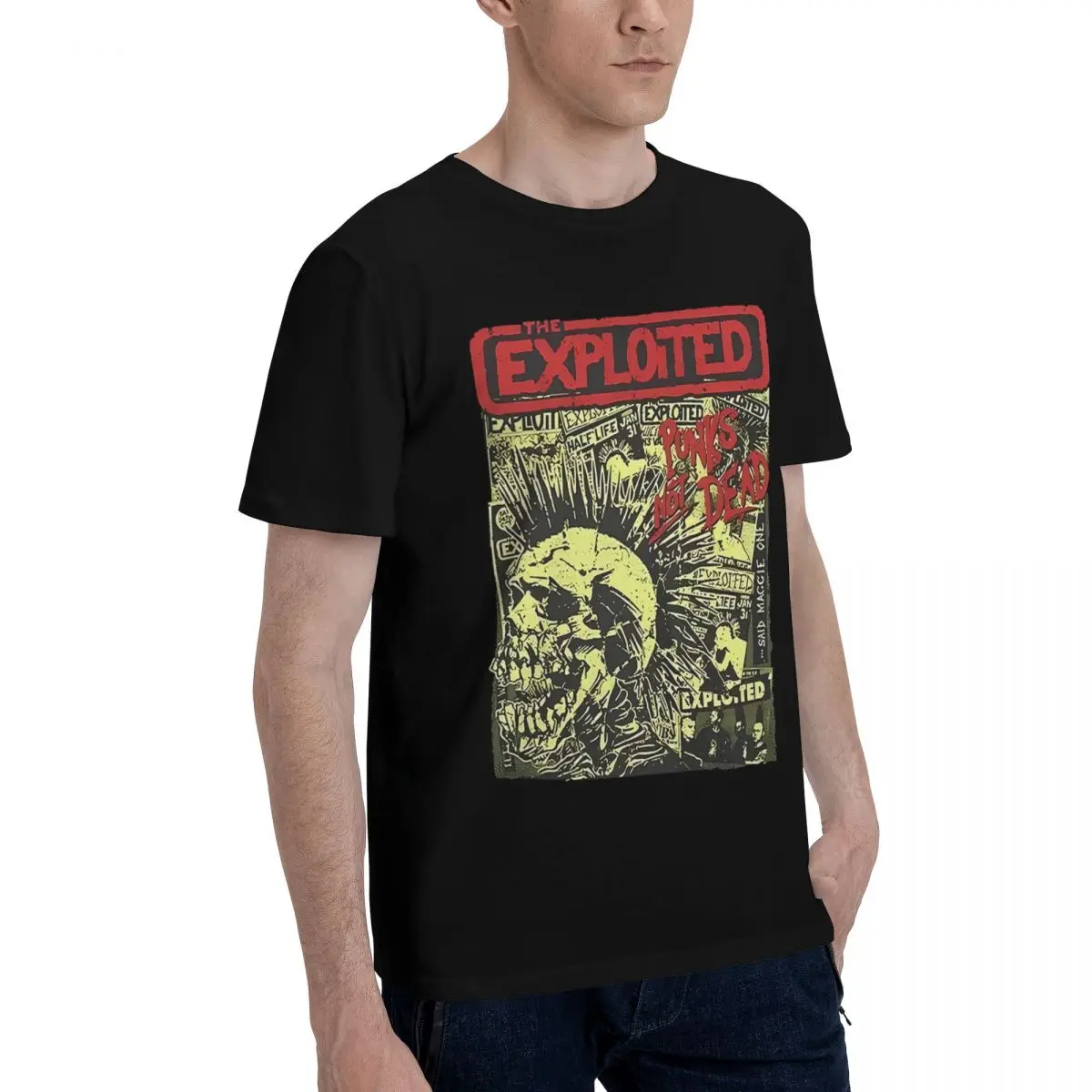 The Exploited Punks Not Dead Graphic 100% Cotton Casual Breathable Confortable Vintage New Gifts And T-Shirts Funny Gift