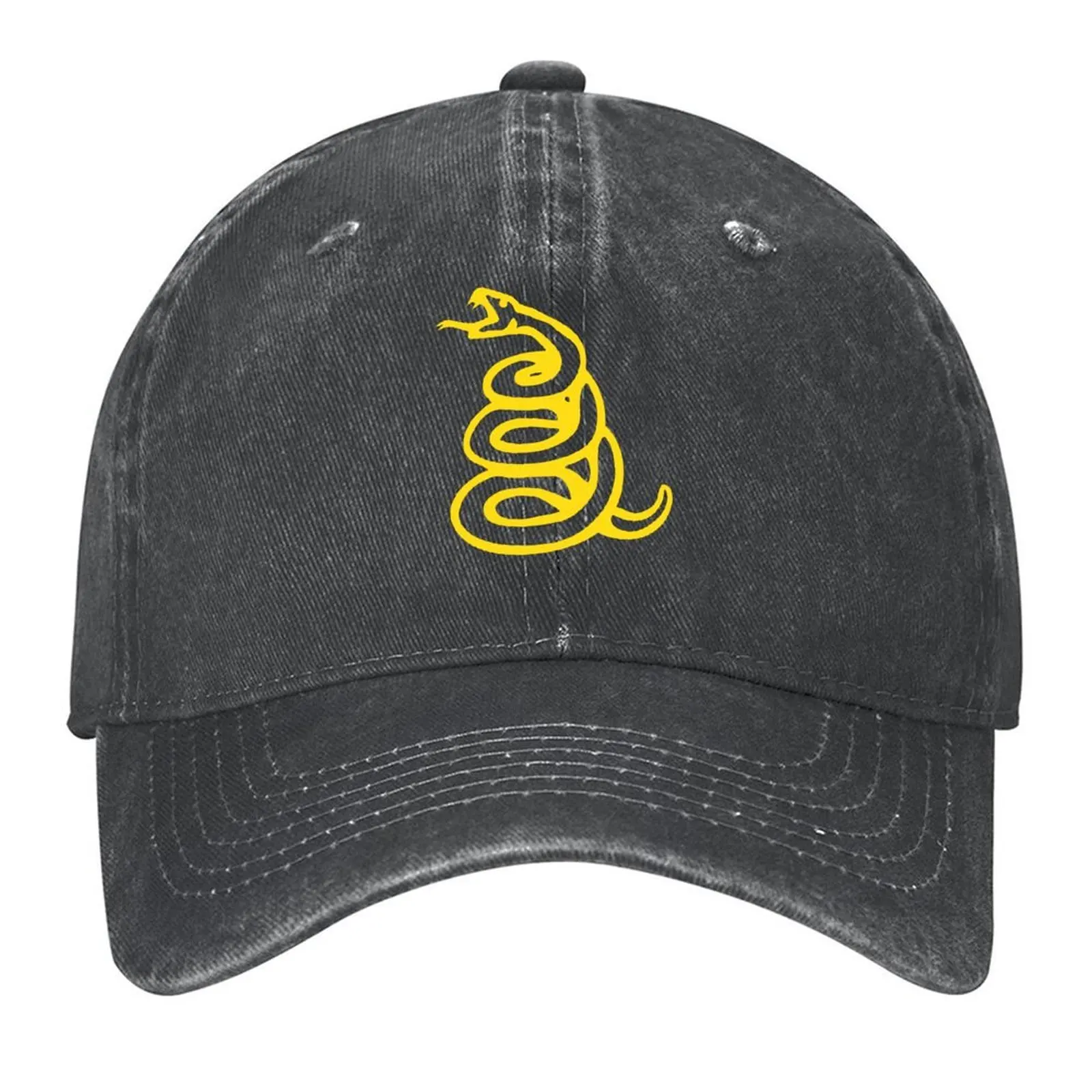 

DTOM - Don't Tread On Me Snake Baseball Cap Snap Back Hat foam party Hat Streetwear Luxury Hat Boy Child Women's