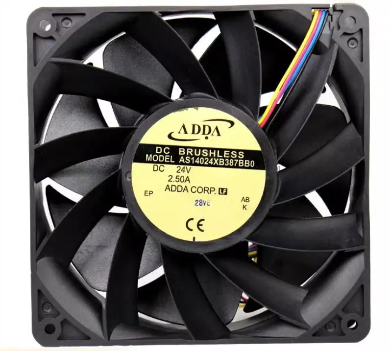 

ADDA AS14024XB387BB0 DC 24V 2.50A 140x140x38mm 4-Wire Server Cooling Fan