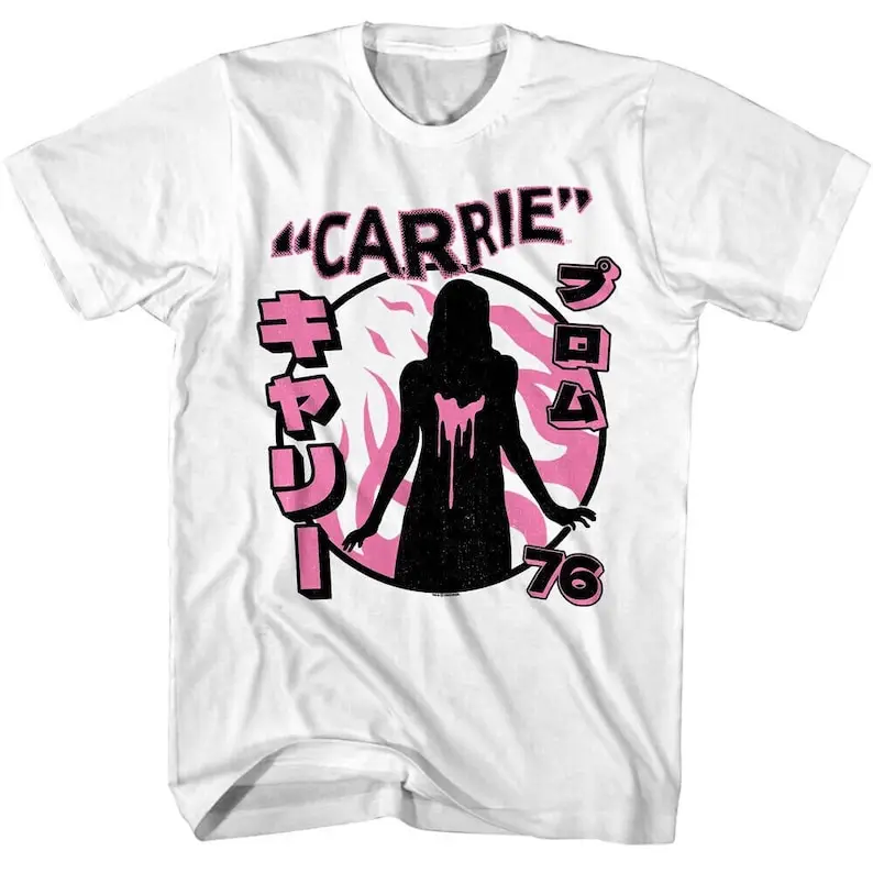 Carrie Men's T-Shirt Japan 76 Horror Movie Graphic Tees