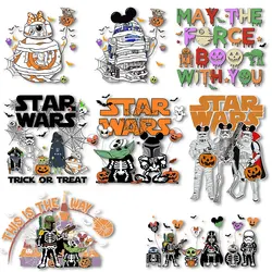 Halloween Iron on Decals Thermal Transfer Stickers For Clothes Ironing Patches on Tshirts