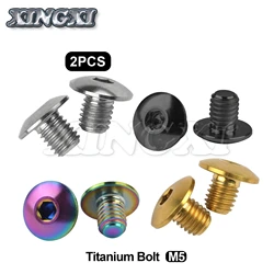 Xingxi 2Pcs M5 Titanium Bolt Screws For Bike Brake Handle Oil Cap 4Color