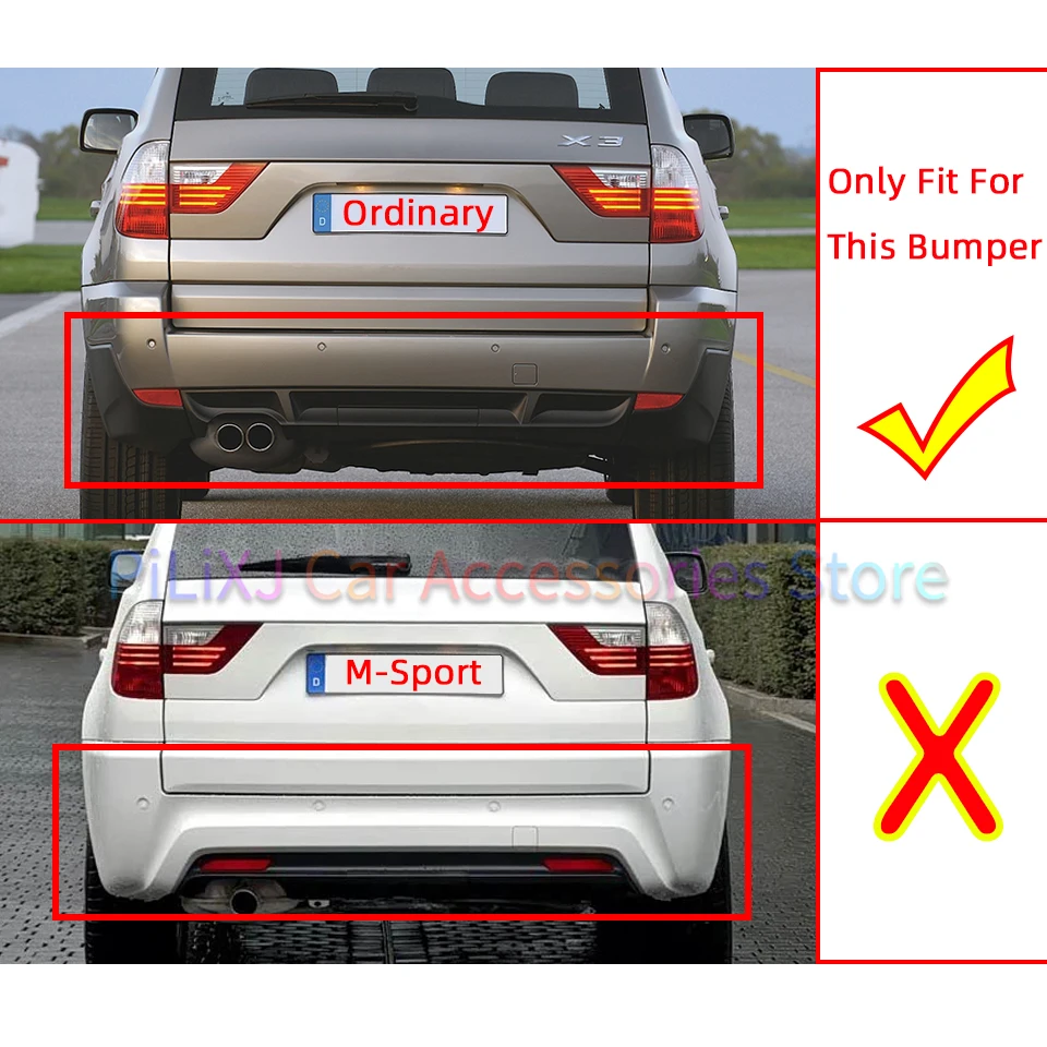 車のリアバンパー牽引フックキャップカバー BMW X3 E83 LCI Ordinady バージョン 2007 2008 2009 2010 # 51123423778 自動車部品運搬蓋
