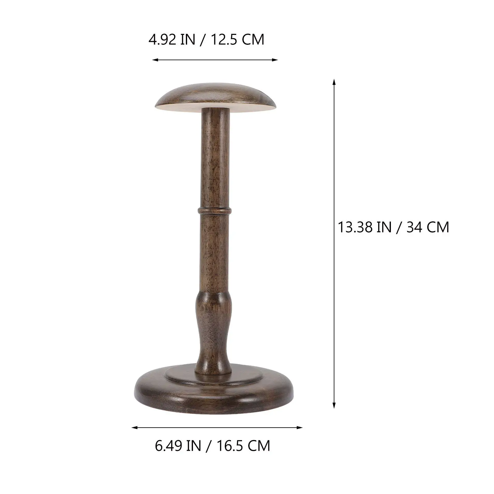 Dome Shape Hat Storage Stand Made of Premium Wood for Hats Wigs Display Keeps Original Form Stylish Vintage Look for Shops Homes
