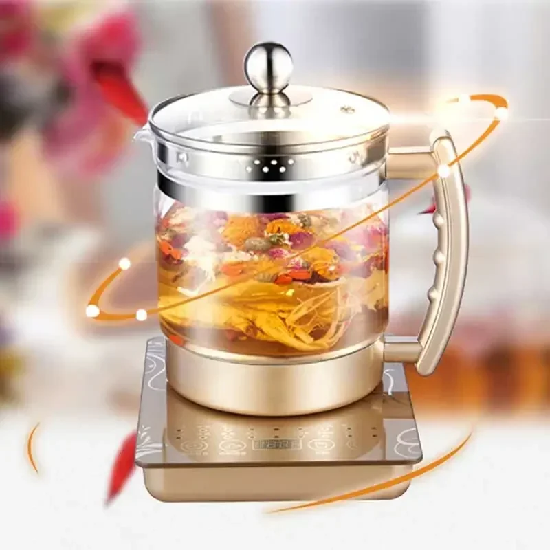 FirmHome StoreHealth Pot 2L Fully Automatic Electric Glass Tea Kettle Rice Cooker With Ceramic Inner Kettles Electric Health Ket