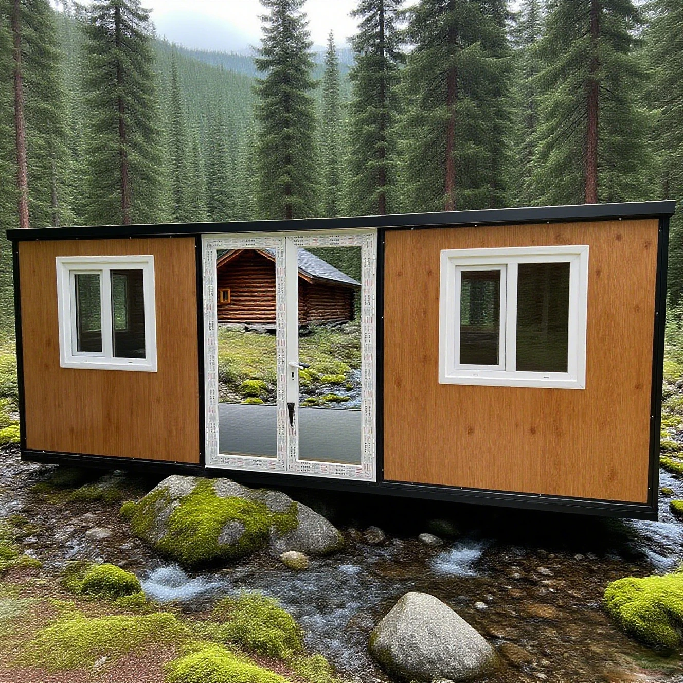 

Factory Custom Design Movable Foldable House Folding Double Wings Prefab Expandable Container House for Villa Shop