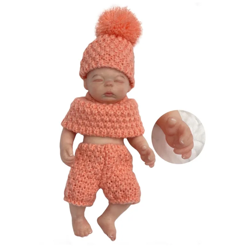 15cm Reborn Doll Soft Silicone Realistic Mini Newborn Toy Doll