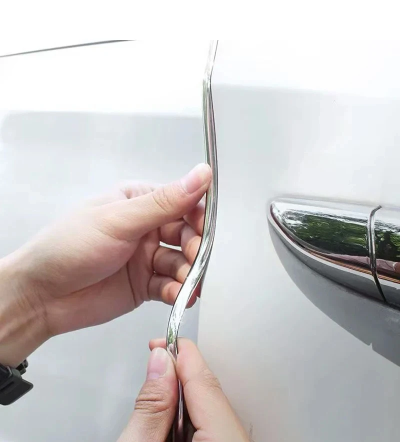 Chrom Autotür Kantenschutz Streifen Gummi Lärm Isolierung Dichtung Streifen Beschichtung Tür Klebestreifen Tür Schutz Streifen – Detail 3