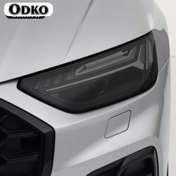 For Audi Q5 SQ5 Quattro Facelift 2021 2022 Car Headlight Tint Smoked Black Protective Lamp Film Wrap Transparent TPU Sticker