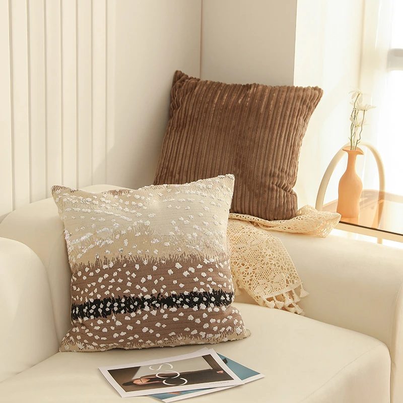 

Corduroy Throw Pillow Cover 45x45CM Living Room Square Nordic Simplicity Waist Cushion Cover Decor Home Decorative Pillowcase
