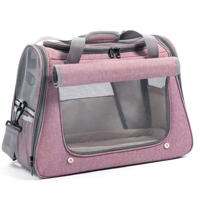 

Fashion Pet Car Bag Casual Breathable Mesh Portable Outing Portable Cat Bags Messenger Bags Переноски Для Собак