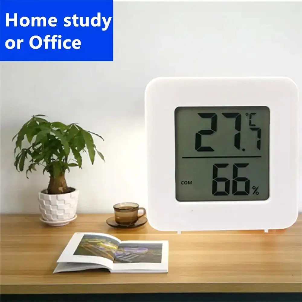 Intelligent Temperature Mini Minimalist Home Digital Thermometer Meter Electronic With Humidity Household Display C7Z1