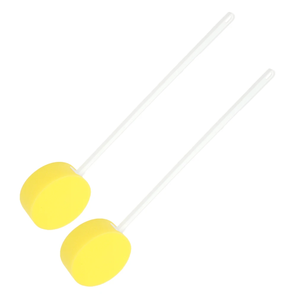 

2pcs Sponge with Handle Body Scrubber With Handle Soft Sponge Ball Back Scrubber Long Handled Cleaning Tool Yellow