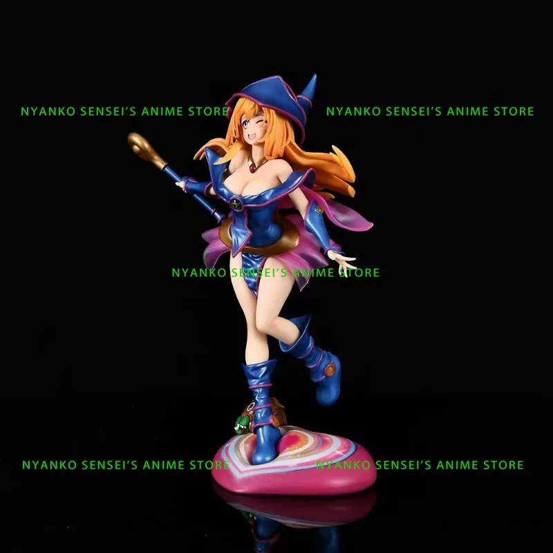 Auf Lager Yu-Gi-Oh Black Magician Girl Dark Magician Girl 28cm Figur Anime Modelle Spielzeugpuppe Dekoratives Ornament Sammlerstück