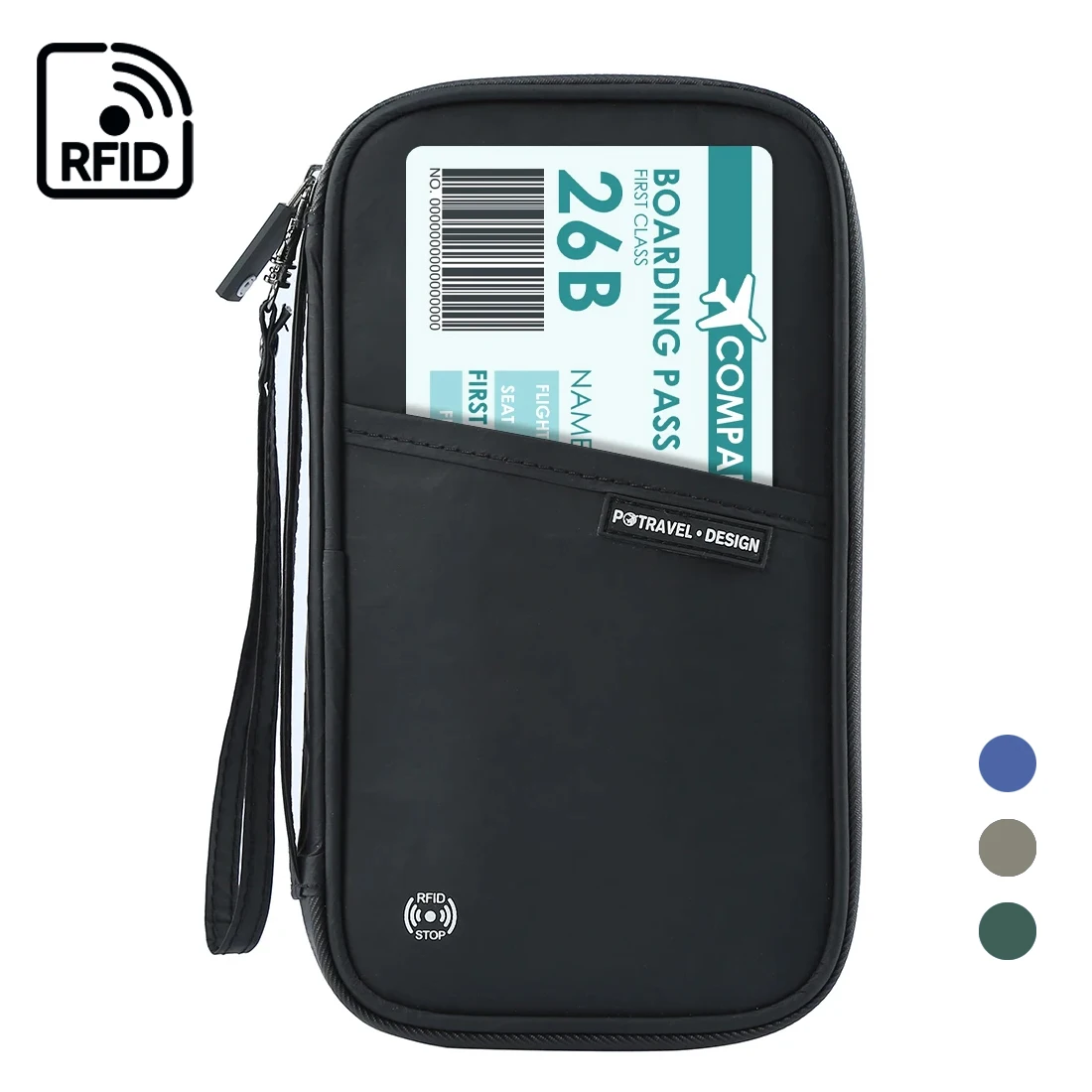 RFID Blocking Card Holder Carteira para homens e mulheres, fino, fino, moeda, bolsa com zíper, clássico, mini carteiras, licença, cartões de crédito, estojo