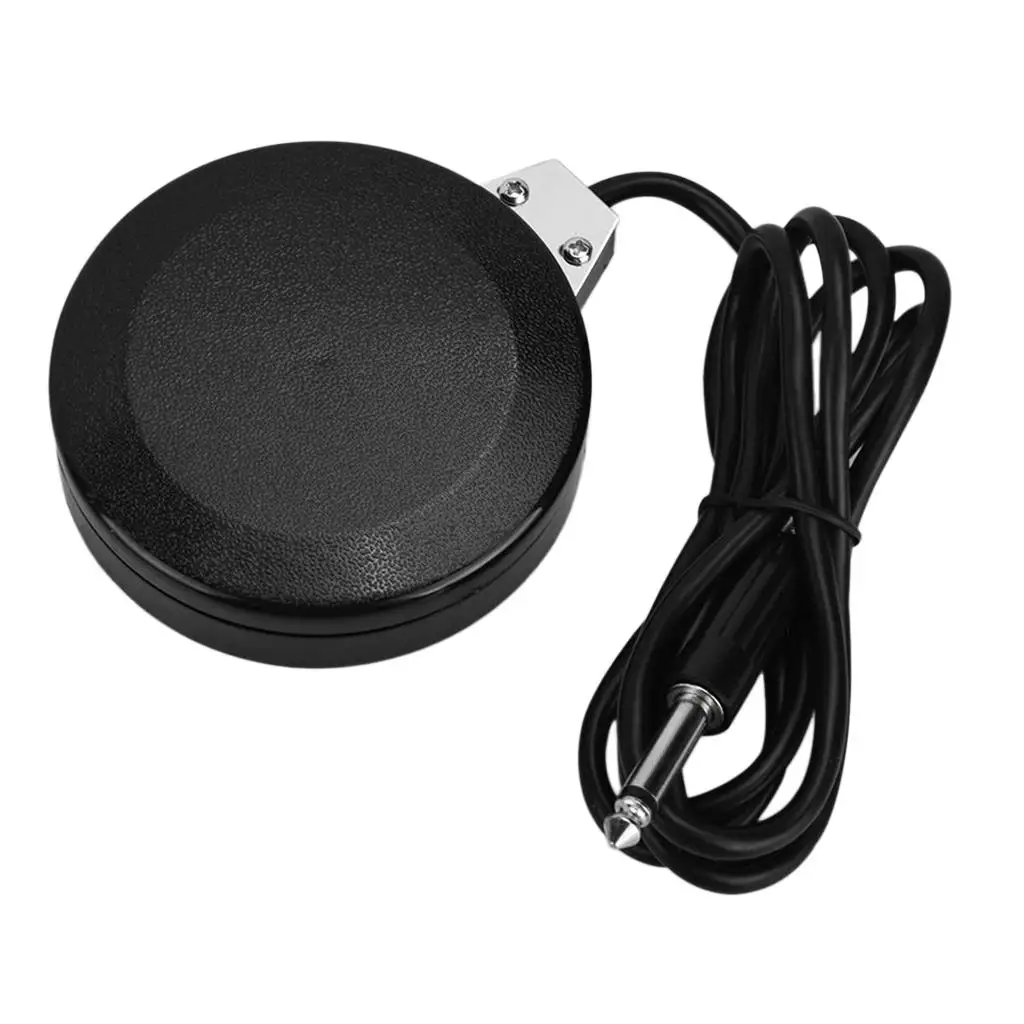 Professional Round Foot Pedal 360 Degree Switch with Silicone Cord - Black, Durable & Portable