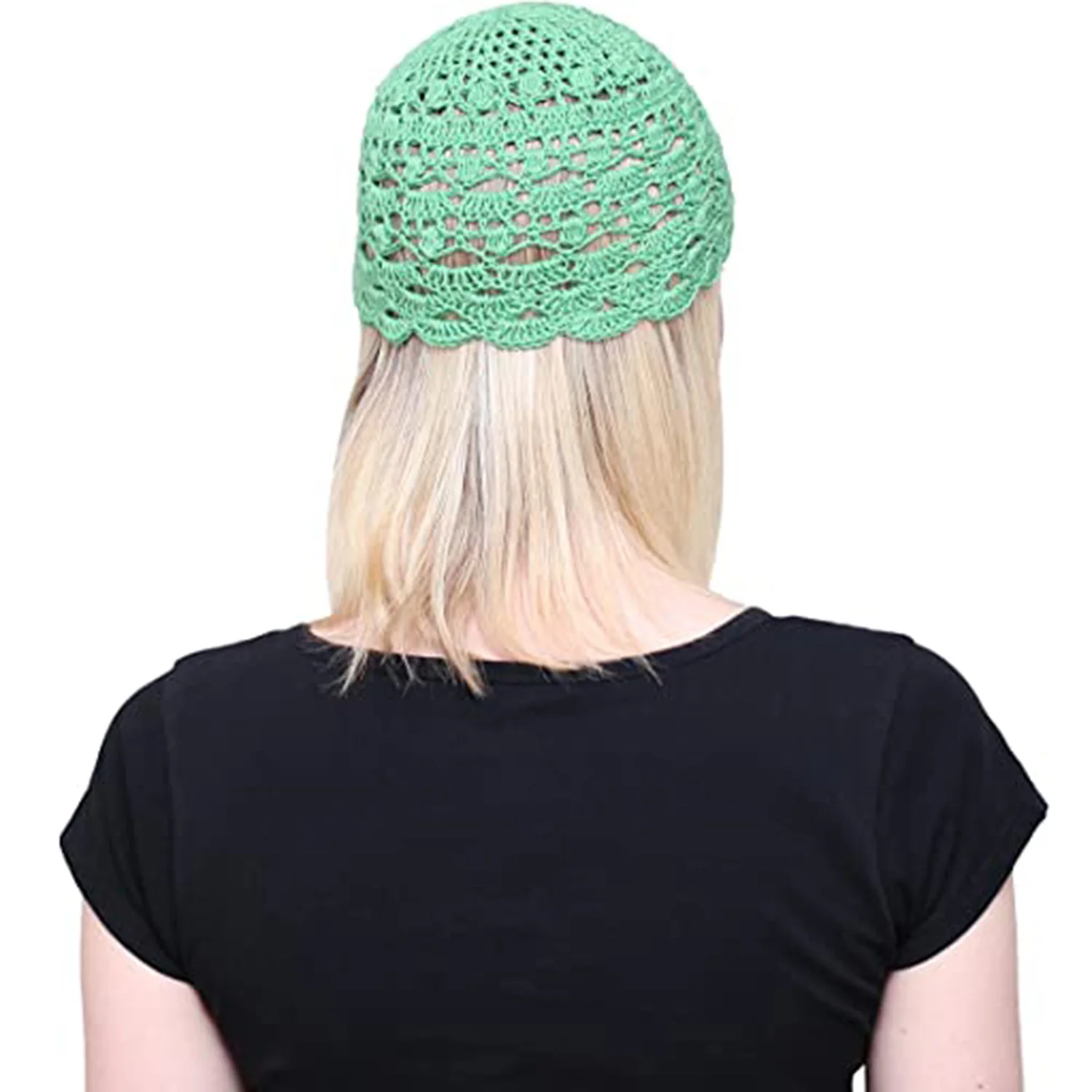 

Women Summer Autumn Beanie Boho Style Hollow Crochet Handmade Skullies Hats