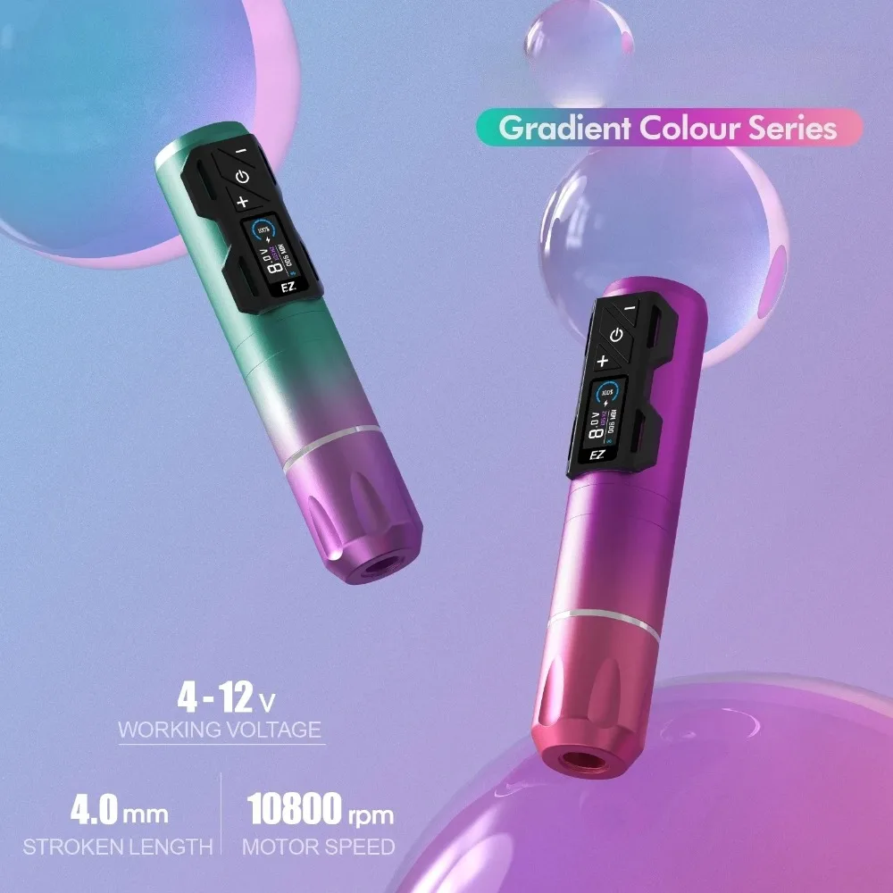 

Tattoo Kit Wireless Tattoo Machine Pen Battery 1800mAh OLED Digital Display Brushless Motor