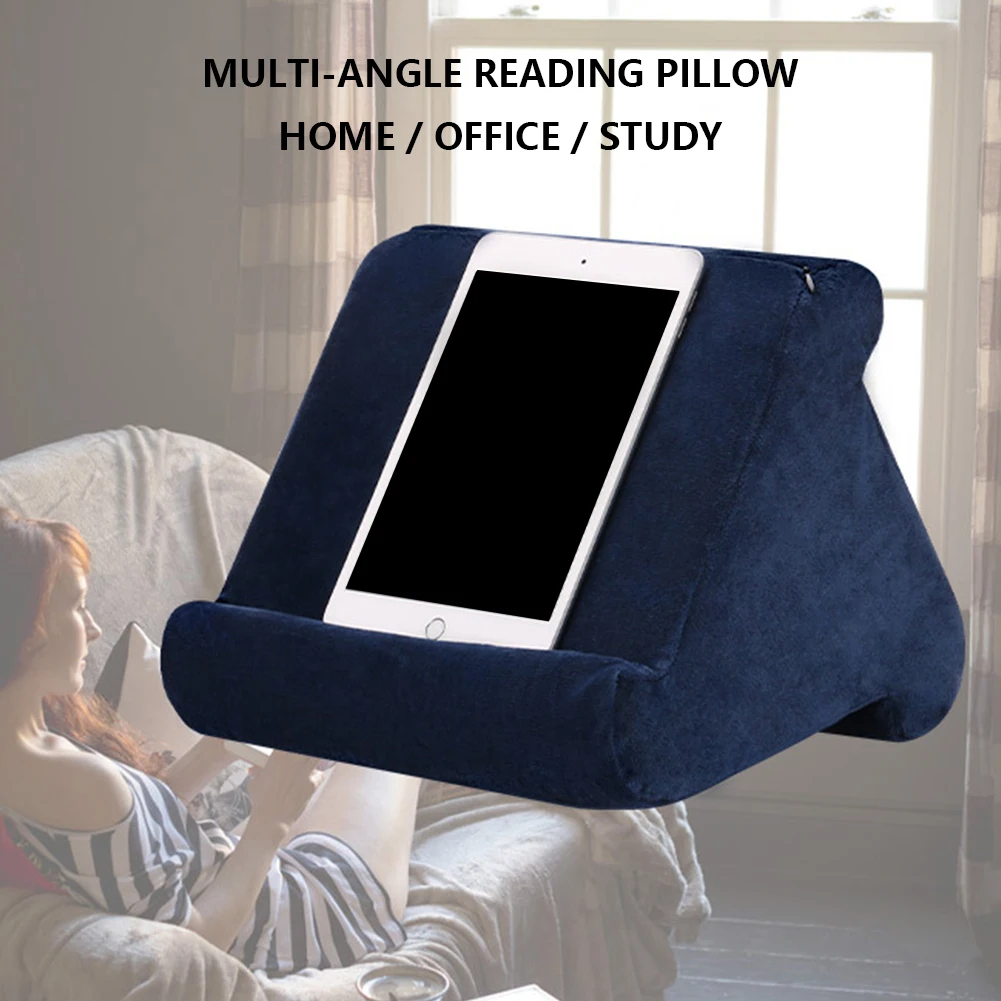 

Multifunction Tablet Pillow Stand with 3 Viewing Angles Tablet Holder Phone Holder for Phones and iPad Kindle E-Reader and Books